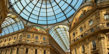 Milan - Vittorio Emanuele II gallery - Italy clipart