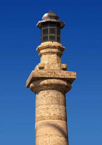Lighthouse at the Port Garda Lake — Stock Photo, Image