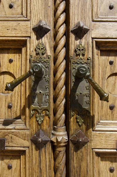 Detalle de puerta de madera vieja —  Fotos de Stock