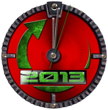 2013 yeni yıl grunge saati