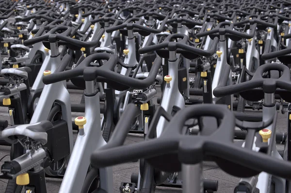 Spinning bikes — Stock Photo, Image