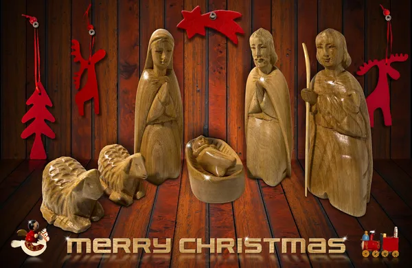 Christmas Nativity Scene — Stock Photo, Image