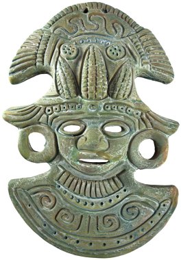 Aztek Maya Mısır tanrısı maske - Meksika