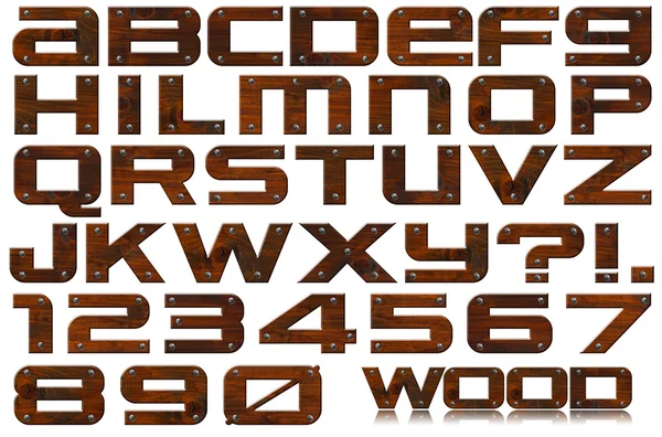 Granica metalowe litery i cyfry — Zdjęcie stockowe
