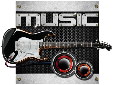 elektro gitar müzik arka plan