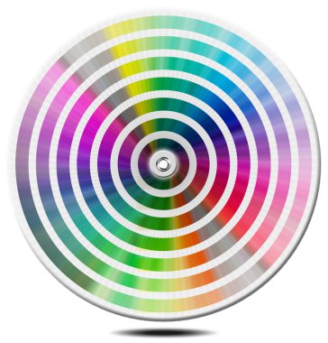 Pantone renk paleti - bulanıklık daire