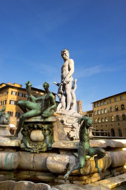 Fontana di Nettuno at Florence Italy (1563-1565) clipart