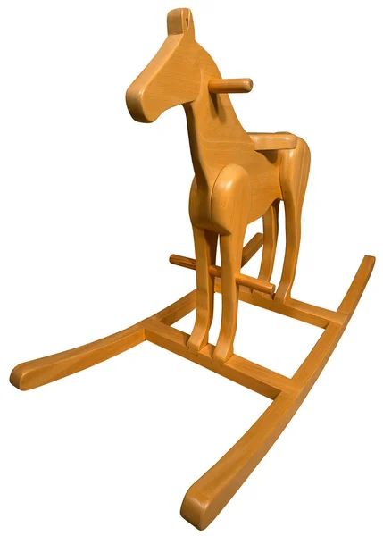 木製ロッキング馬 — ストック写真