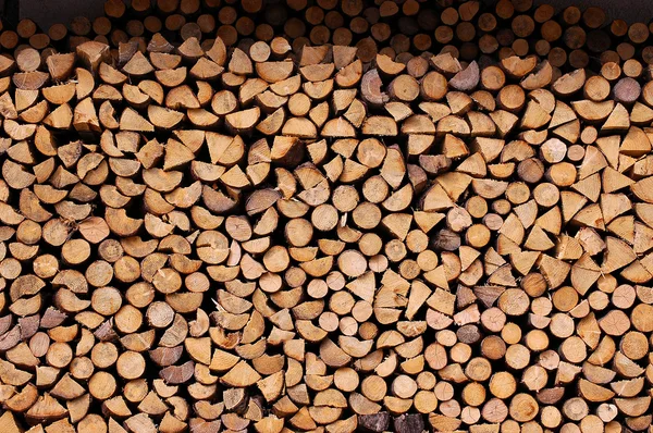 Pile of Chopped Firewood — Stock Photo, Image