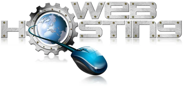 Webhosting metal gear — Stockfoto