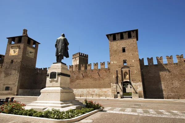 Castelvecchio Verona - Italië (1357) — Stockfoto