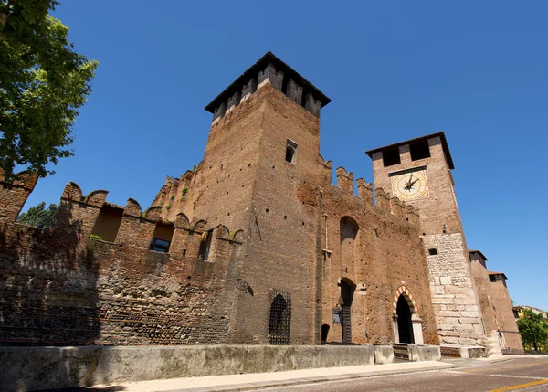 Castelvecchio Verona - Italië (1357) — Stockfoto