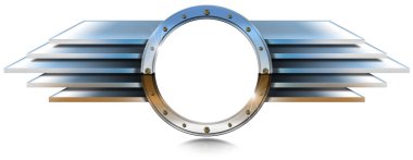 Metalik porthole metal kanatlı