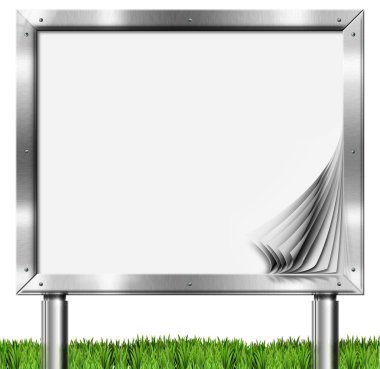 boş sayfaları ile krom billboard