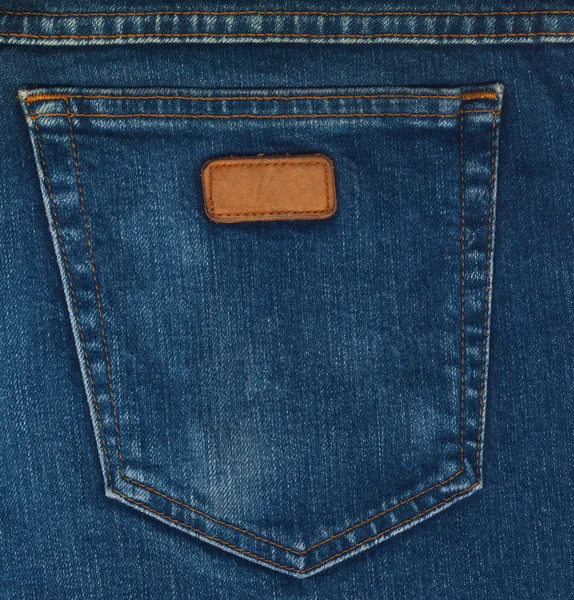 Closeup τσέπη τζιν μπλε — Φωτογραφία Αρχείου