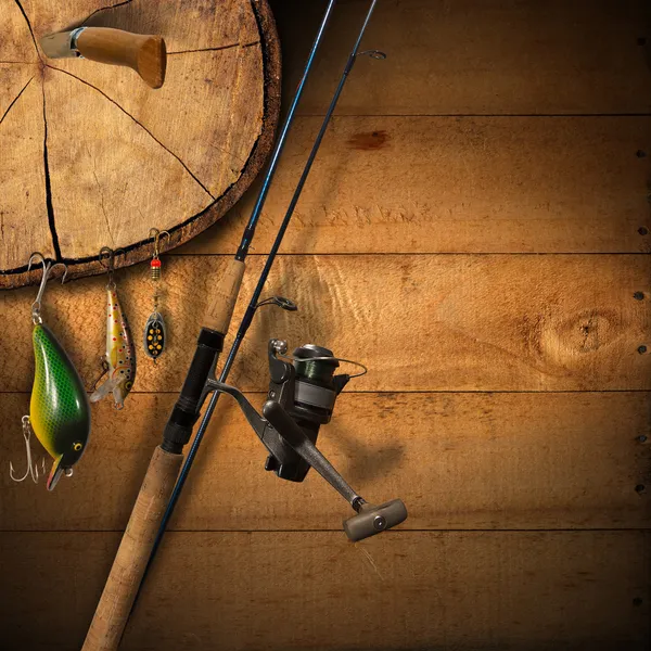 Fishing Tackle Background — Stock Photo, Image