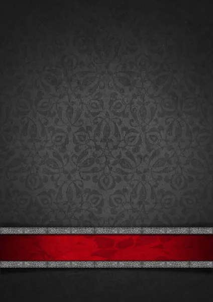 Luxury Floral Silver and Red Velvet Background - Stock Image - Everypixel