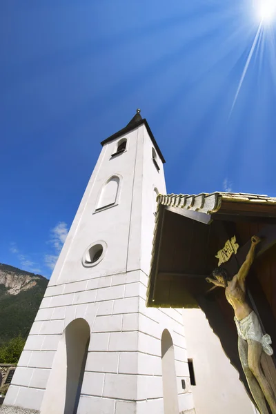 Kleine bergkirche - oberschütt austria — Stockfoto