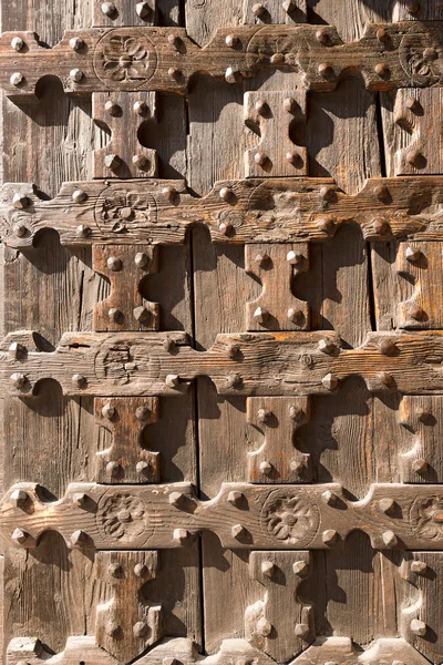 Fundo de madeira antigo - Porta da Igreja — Fotografia de Stock