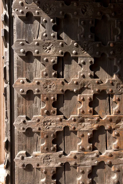 Fondo de madera antigua - Puerta de la Iglesia — Foto de Stock