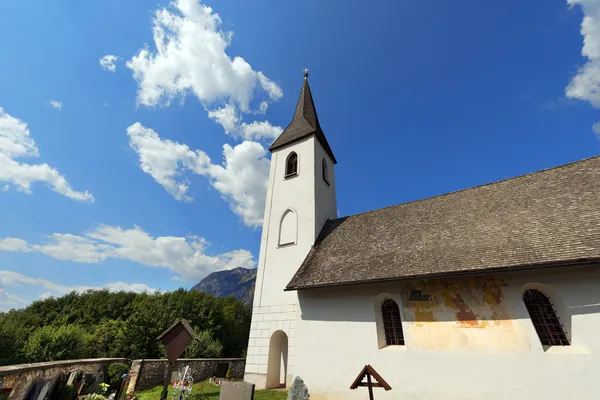 Kleine gotische kirche, oberschütt austria — Stockfoto