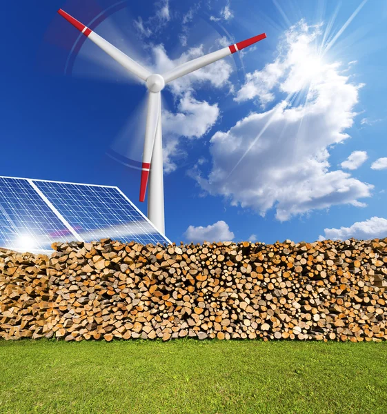 Obnovitelné zdroje energie koncept — Stock fotografie