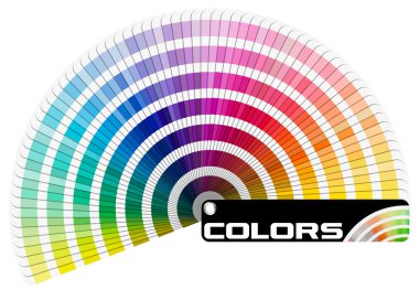 Pantone renk paleti - yarım daire