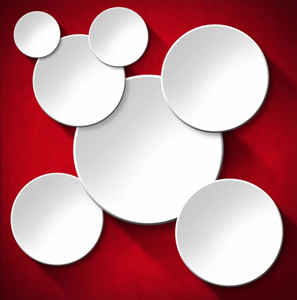 Kreise abstrakter Hintergrund - roter Samt — Stockfoto