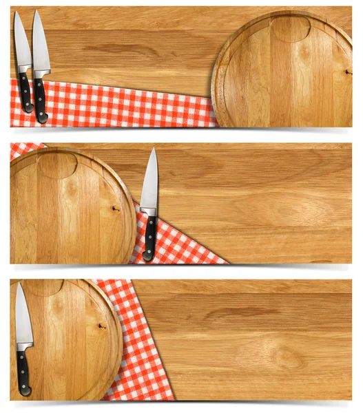 Set de Banners de Cocina —  Fotos de Stock