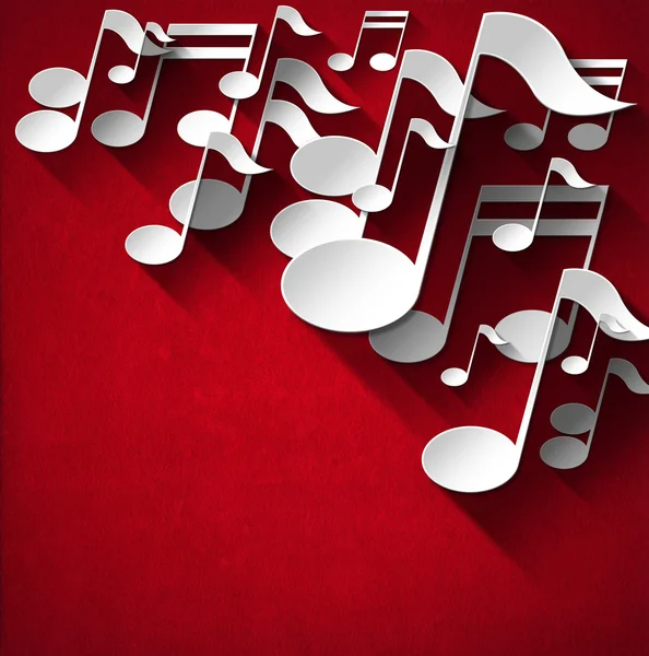 Music Note Background - Red Velvet — Stock Photo, Image