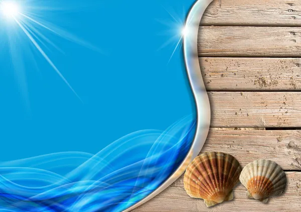 Holiday Sea Background — Stock Photo, Image