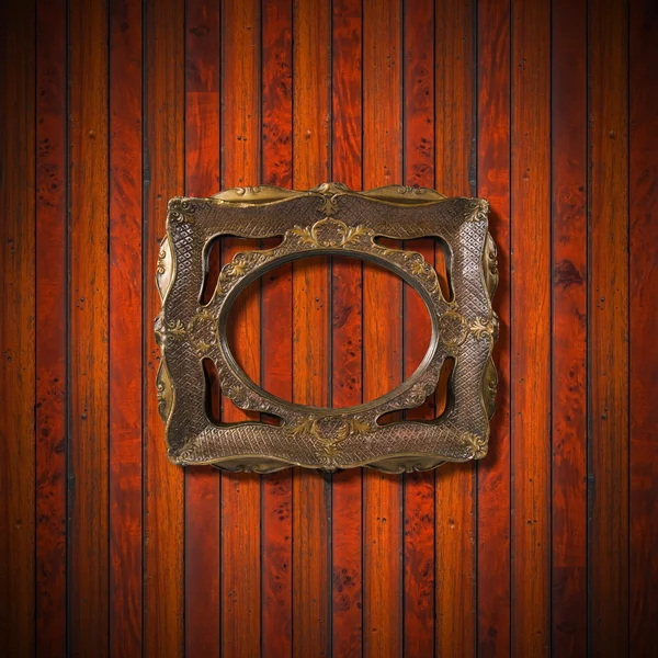 Vintage Frame on Wooden Wall — Stock Photo, Image