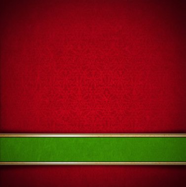 lüks çiçek kırmızı ve Yeşil kadife arka plan