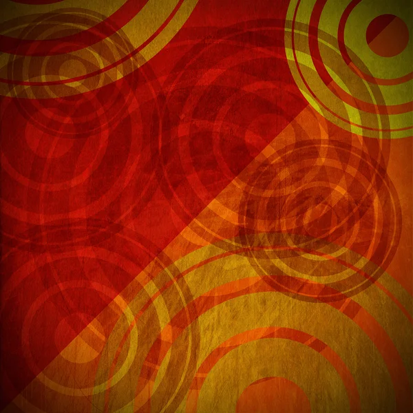 Grunge Circles Background - Warm Colors — Stock Photo, Image