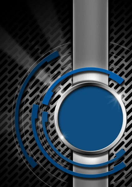 Blue and Metal Abstract Background — Stock Photo, Image