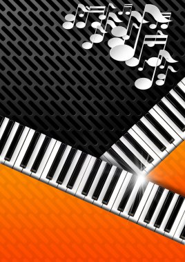 piyano tuşları ile müzik arka plan