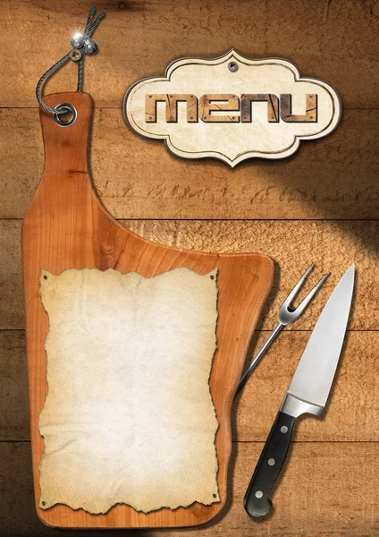 Rustic Menu Template — Stock Photo, Image