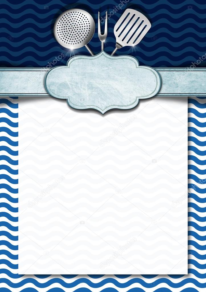 Mariscos - Plantilla de menú: fotografía de stock © catalby #44628713