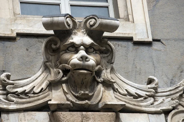Gargoyle Head - Palazzo Tursi Genova — Stock Photo, Image
