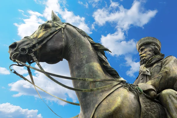 Standbeeld van giuseppe garibaldi - genova, Italië — Stockfoto