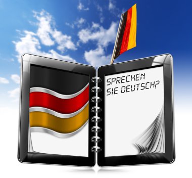 Sprechen Sie Deutsch? - Tablet Computer clipart