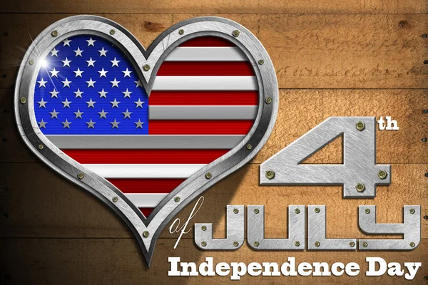 4. červenec - den nezávislosti — Stock fotografie