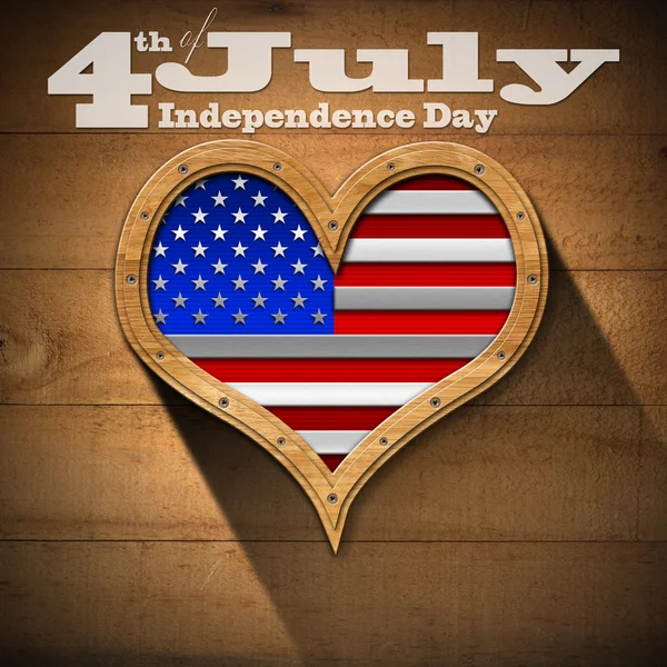 4 липня - День незалежності — стокове фото