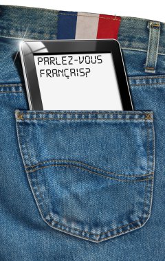 tablet bilgisayara - Fransız her yerde