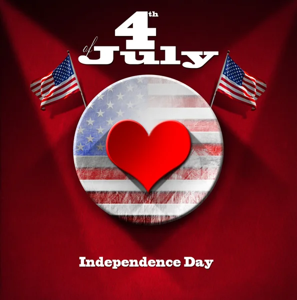 4. červenec - den nezávislosti — Stock fotografie
