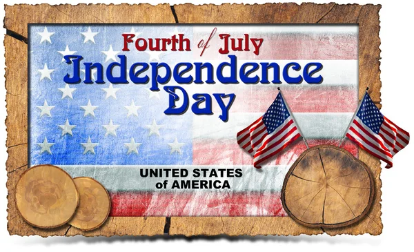 Vintage dag van de onafhankelijkheid van het vierde van juli — Stockfoto