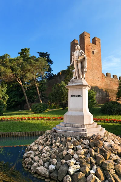 Giorgione emlékmű castelfranco veneto - Olaszország — Stock Fotó