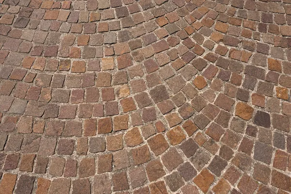 Suelo de piedra de pórfido - Sanpietrini o sampietrini — Foto de Stock