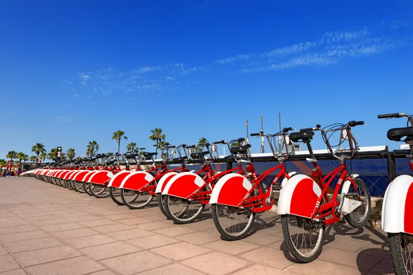Bike Sharing in Barcelona Spain — Stock Photo, Image