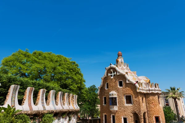 Casa del guarda - gaudi - park Güell — Stok fotoğraf